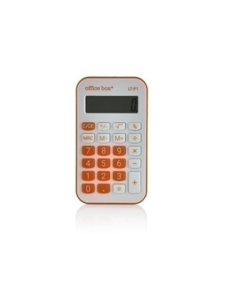 CALCULADORA de BOLSILLO OFFICE BOX 8 DIGITOS NARANJA