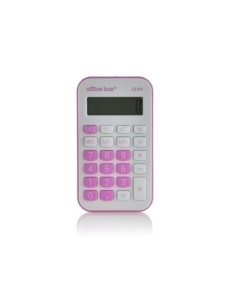 CALCULADORA de BOLSILLO OFFICE BOX 8 DIGITOS ROSA