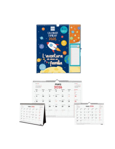 CALENDARI 2025-26 FINOCAM CATALAN 16 MESES ASSORTIMENT PACK de 8