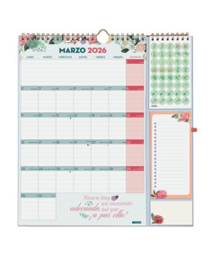 FINOCAM CALENDARIO DE PARED PLUS 16 MESES 215X325 MV FRASES MOTIVADORAS 2025-2026