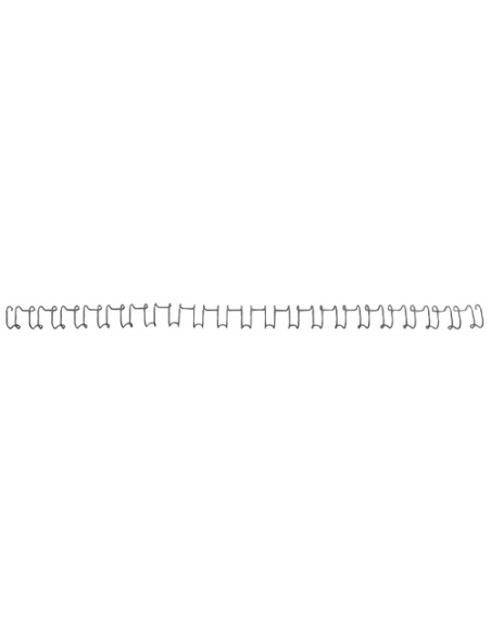 CANUTILLO metal WIRE-O GBC 21 anillas paso US 14 mm NEGRO CAJA de 100