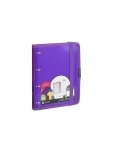 CARPEBLOC CARCHIVO DUNE PP A5 4 anREDONDAS 16mm con REC 120 hj CUADRIC4x4 VIOLETA