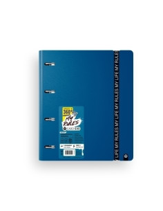 CARCHIVO CARPEBLOCK 360 MY RULES CON RECAMBIO 100H A4 5X5 90GR 4 SEPARADORES PP FOAM DEEP BLUE