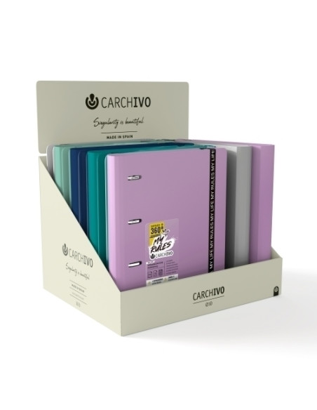 CARPEBLOC CARCHIVO FOAM 360 MY RULES A4 4 anMIXTAS 35mm con REC 100 hj CUADRIC5x5 SURTIDO