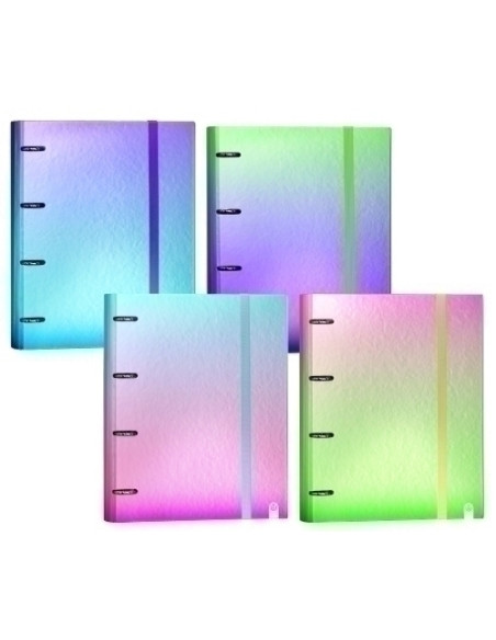 CARPEBLOC CARCHIVO GRADIENT tapa EXTRA F 4 anMIXTAS 35mm con REC 100 hj CUADRIC5x5 SURTIDO