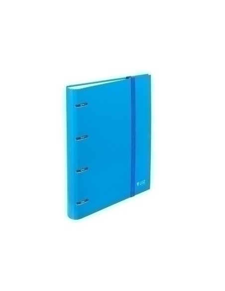 CARPEBLOC CARCHIVO LUZ CARTON FORRADO A4 4 anMIXTAS 35mm con REC 100 hj CUADRIC4x4 AZUL