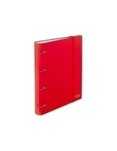 CARPEBLOC CARCHIVO LUZ CARTON FORRADO A4 4 anMIXTAS 35mm con REC 100 hj CUADRIC4x4 ROJO