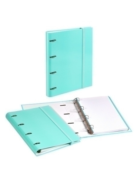 CARPEBLOC CARCHIVO SOFT CARTON FORRADO A4 4 anMIXTAS 35mm con REC 100 hj CUADRIC4x4 MENTA