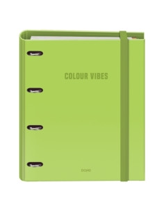 CARPEBLOC DOHE COLOUR VIBES A4 4 ANILLAS MIXTAS 35 mm con RECAMBIO 100hj 90gr CUADRIC5x5 LIMA