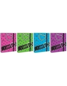 CARPEBLOC MARIOLA 4 an40mm  con REC 100 hj90g SURTIDO COLORES 4 EXPOSITOR DE 10