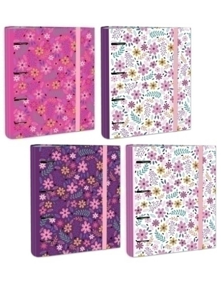 CARPEBLOC MARIOLA A4 4 anMIXTAS 40 mm SIN RECAMBIO SERIE COLE FLORES EXPOSITOR DE 12