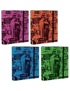 CARPEBLOC MARIOLA UNI 4 an40mm  con REC 100 hj CUADRIC4x4 90g SURTIDO LONDON EXPOSITOR DE 10