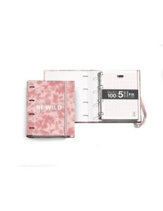 CARPEBLOC MIQUELRIUS ANTIVIRAL TIE DYE CARTON FORRADO A4 4 anMIXTAS 35mm con REC100 hj 90 gr ROSA