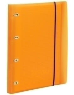 CARPEBLOC PARDO STUDIO STYLE A4 4 an20mm con REC100 hj 90 gr y SEPARADORES NARANJA