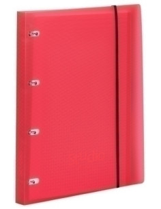 CARPEBLOC PARDO STUDIO STYLE A4 4 an20mm con REC100 hj 90 gr y SEPARADORES ROSA