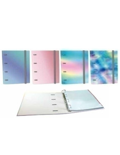 CARPEBLOC SENFORT IRIS tapa EXTRA A4 4 anMIXTAS 25mm con REC 80 hj CUADRIC5x5 SURTIDO