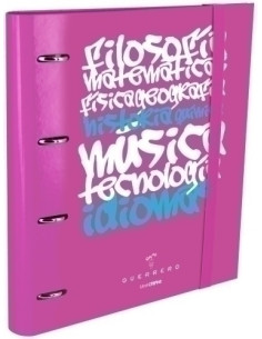 CARPEBLOC UNICLASE CARTON FORRADO A4 4 anMIXTAS 35mm con REC100 hj ROSA