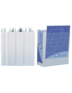 CARPETA CANGURO IBERPLAS PVC A4 2 anMIXTAS 40mm BLANCO