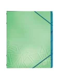 CARPETA CLASIFICADORA LEITZ URBAN CHIC A4 PP 6 SEPARADcon GOMA VERDE