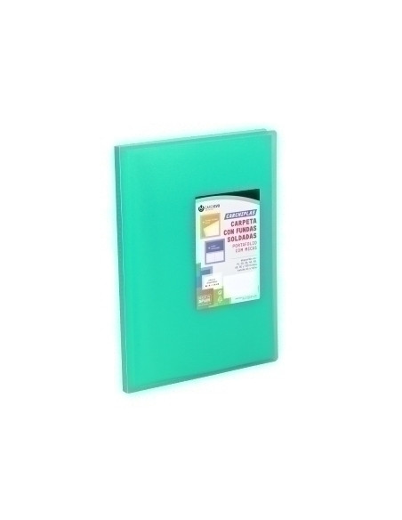 CARPETA FUNDAS TARIFARIO CARCHIVO PP CARCHIPLAS-BOOK FLEXIBLE A4  20 F VERDE