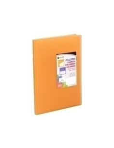 CARPETA FUNDAS TARIFARIO CARCHIVO PP CARCHIPLAS-BOOK FLEXIBLE A4  30 F NARANJA