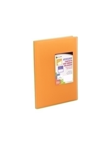 CARPETA FUNDAS TARIFARIO CARCHIVO PP CARCHIPLAS-BOOK FLEXIBLE A4  30 F NARANJA