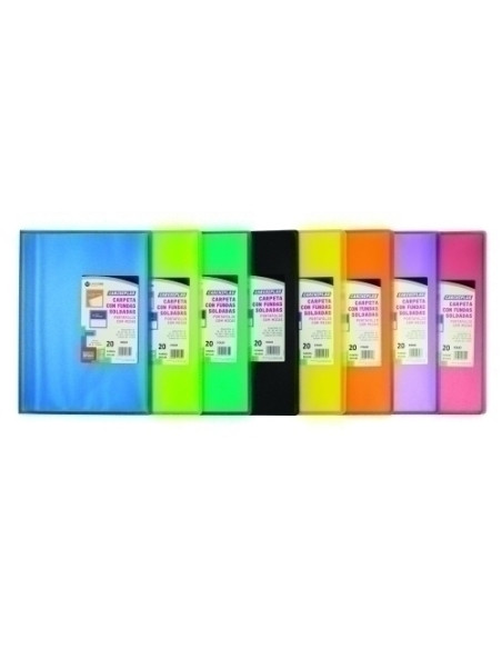 CARPETA FUNDAS TARIFARIO CARCHIVO PP CARCHIPLAS-BOOK FLEXIBLE F  20 F SURTIDO