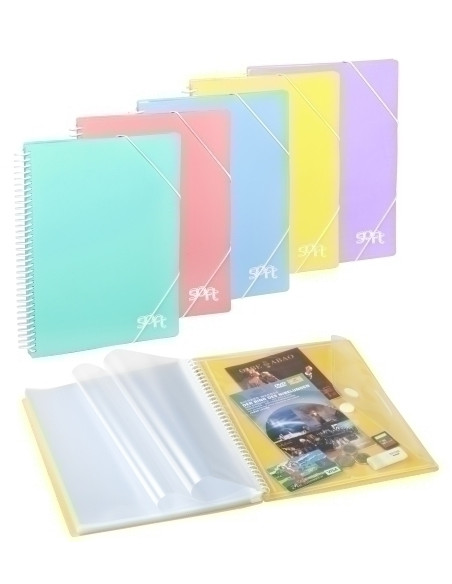 CARPETA FUNDAS TARIFARIO CARCHIVO SOFT PP ARCHIVEX A4  40 F SURTIDO 6 col