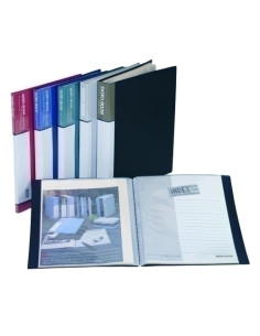 CARPETA FUNDAS TARIFARIO DATA BANK PP RIGIDO A4  20 F ROJO