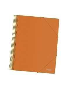 CARPETA FUNDAS TARIFARIO DOHE ESPIRAL PP OPACO A4 40 F NARANJA