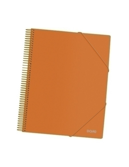 CARPETA FUNDAS TARIFARIO DOHE ESPIRAL PP OPACO A4 40 F NARANJA