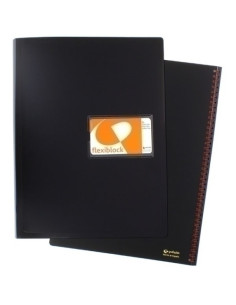 CARPETA FUNDAS TARIFARIO GRAFOPLAS ESPIRAL PP RIGIDO FLEXIBLOC F 30 F NEGRO