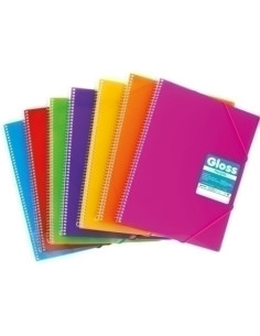 CARPETA FUNDAS TARIFARIO GRAFOPLAS ESPIRAL PP RIGIDO MAXIPLAS GLOSS A4 30 F MOSTAZA