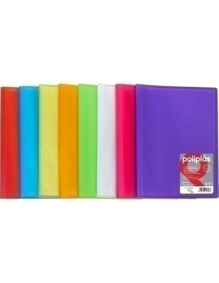 CARPETA FUNDAS TARIFARIO GRAFOPLAS PP FLEXIBLE POLIPLAS TRANS F 50 F TRASLUCIDO