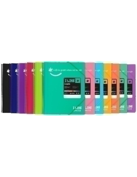 CARPETA FUNDAS TARIFARIO GRAFOPLAS PP RIGIDO MAXIPLAS LIKE 2 OPACO ESPIRAL A4 con GOMA 20 F AZUL CLARO
