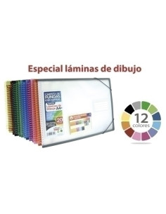 CARPETA FUNDAS TARIFARIO OFFICE BOX PP A3 HORIZONTAL COLORLINE 20 F SURTIDO 12 colores