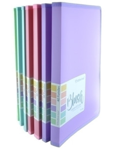 CARPETA FUNDAS TARIFARIO OFFICE BOX PP A4 BLUSH 20 F SURTIDO 4 col