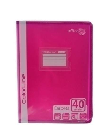 CARPETA FUNDAS TARIFARIO OFFICE BOX PP A4 COLORLINE 40 F