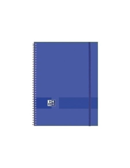 CARPETA FUNDAS TARIFARIO OXFORD LIVE&GO ESPIRAL PP A4 40 F CON GOMA AZUL MARINO