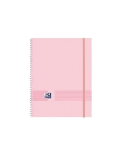 CARPETA FUNDAS TARIFARIO OXFORD LIVE&GO ESPIRAL PP A4 40 F CON GOMA ROSA CHICLE