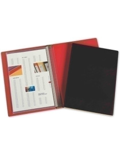 CARPETA FUNDAS TARIFARIO PARDO PVC para CUADERNILLOS 330x240mm NEGRO