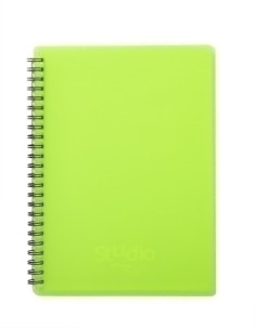 CARPETA FUNDAS TARIFARIO PARDO STUDIO STYLE ESPIRAL PP F 20 F VERDE