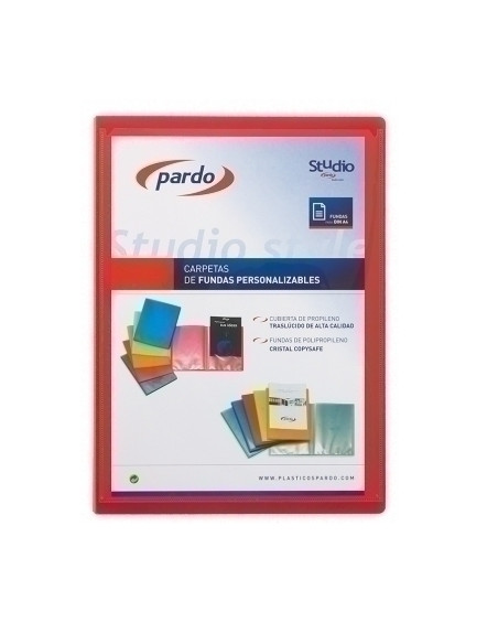 CARPETA FUNDAS TARIFARIO PARDO STUDIO STYLE PERSONALIZABLE PP A4 10 F ROSA
