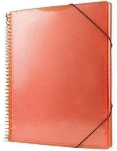 CARPETA FUNDAS TARIFARIO PRYSE PP PERSONALIZABLE A4 60 F NARANJA