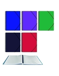 CARPETA FUNDAS TARIFARIO SENFORT UNICOLOR PP A4 con GOMA 50 F SURTIDO DE 4
