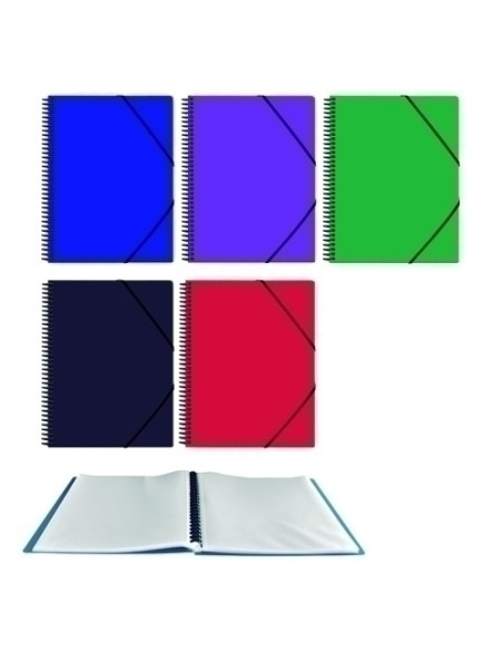 CARPETA FUNDAS TARIFARIO SENFORT UNICOLOR PP A4 con GOMA 50 F SURTIDO DE 4