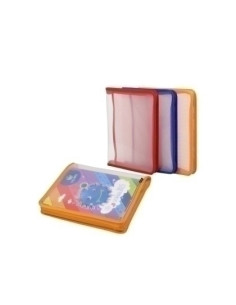 CARPETA PORTADOCUMENTOS CARCHIVO PP DIAGONAL F con CREMALLERA Y BOLSILLO AZUL