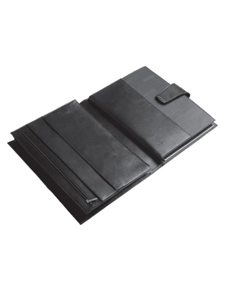 CARPETA PORTADOCUMENTOS NADAL TOP LINE piel F 2 DPTOS4 BOLSAS y BLOCK MARRON