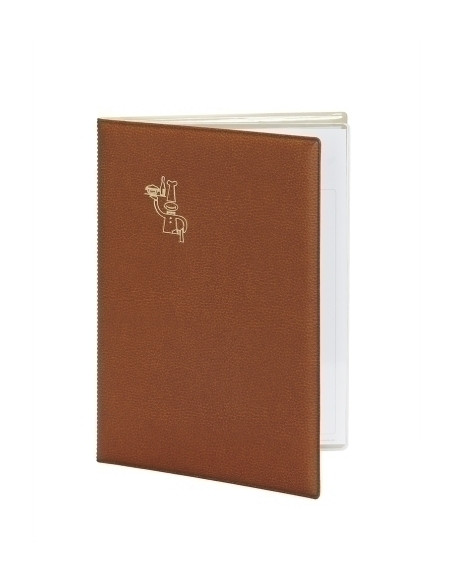 CARPETA PORTAMENUS PARDO PVC F MARRON