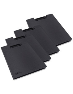 CARPETA con PINZA PORTABLOCK A4 NEGRA PACK DE 4
